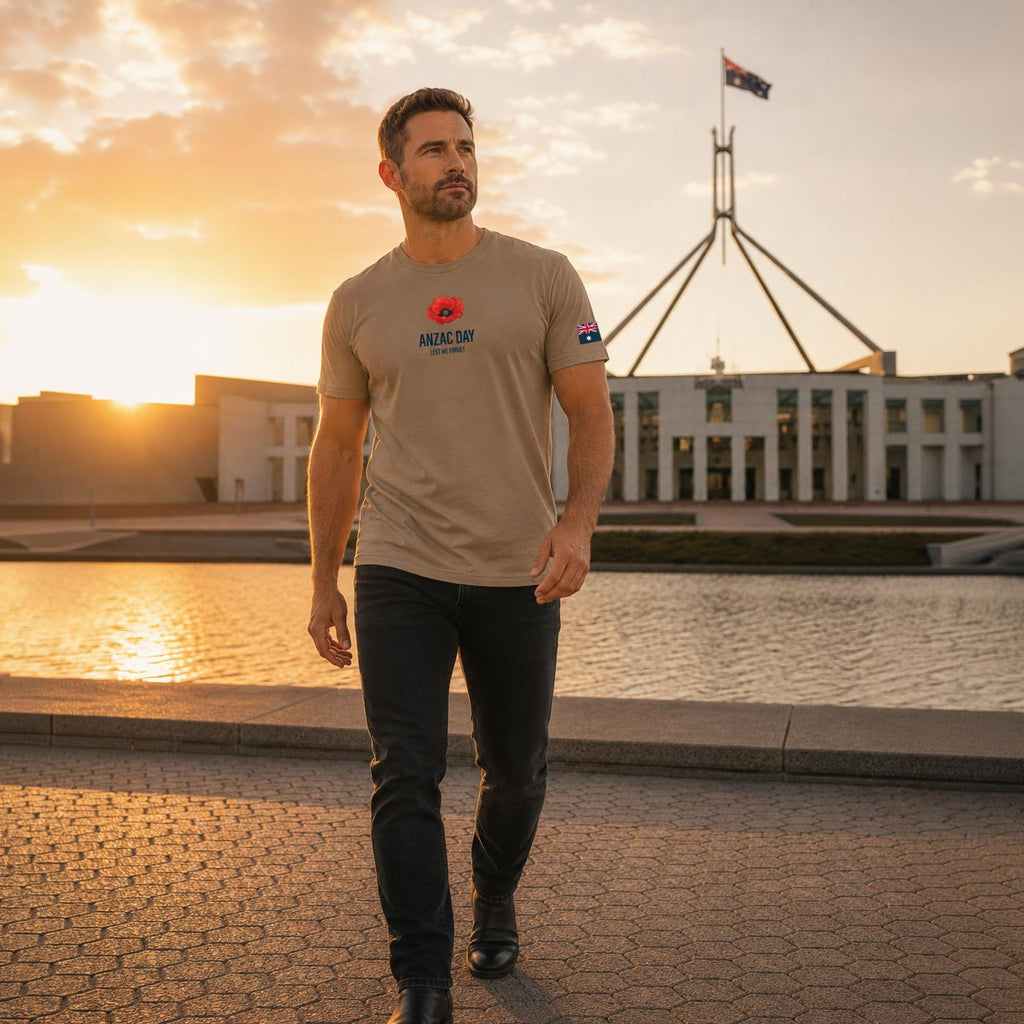 ANZAC Day Poppy Men's T-Shirt