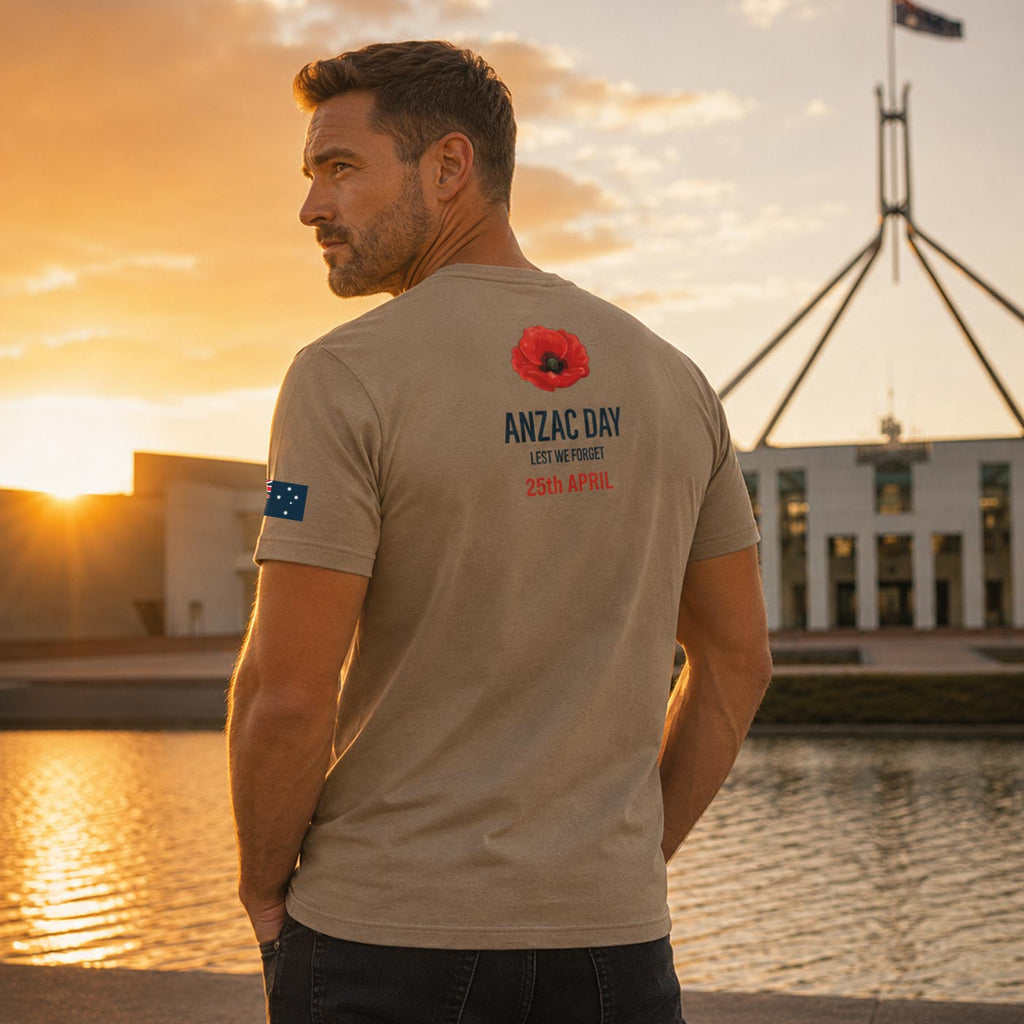 ANZAC Day Poppy Men's T-Shirt