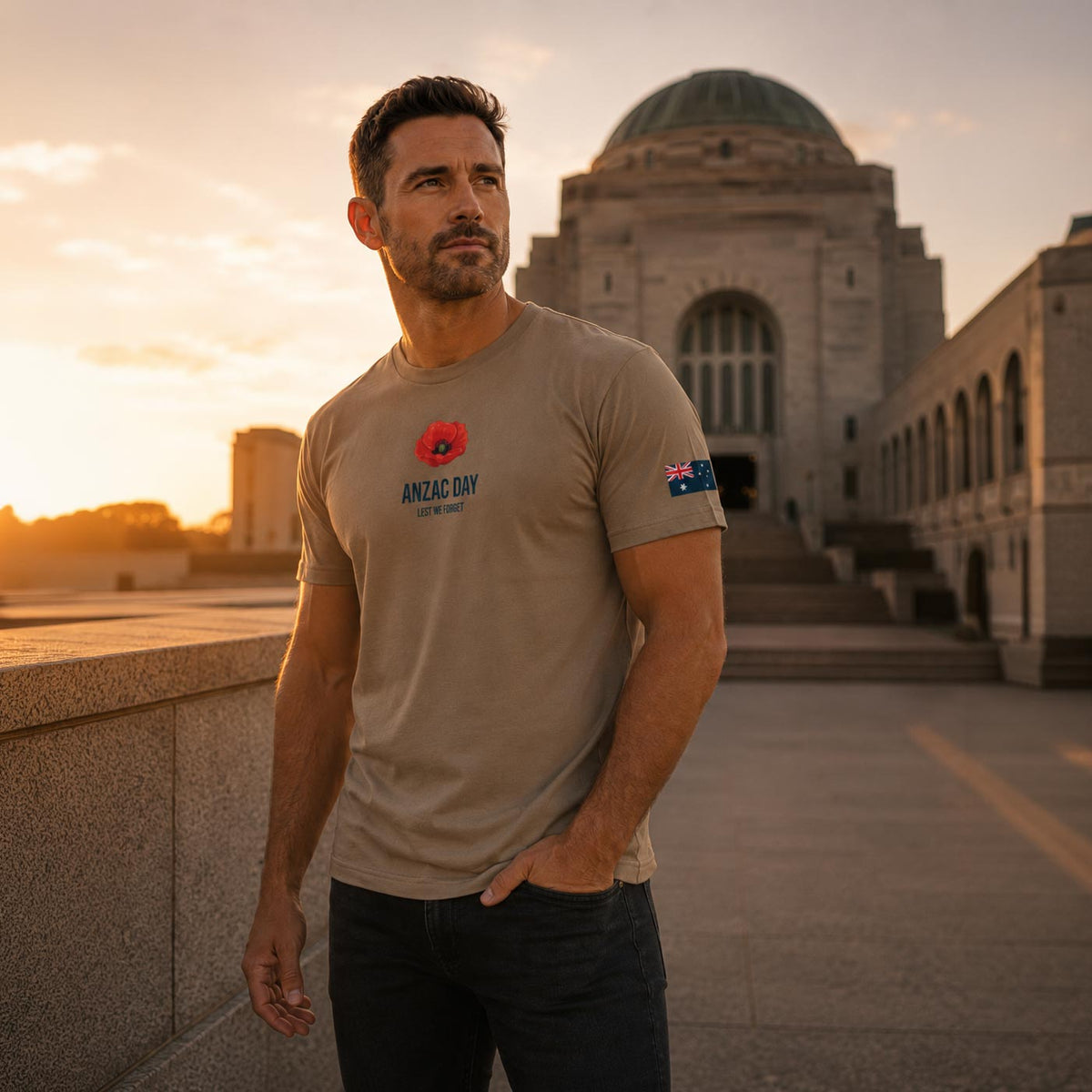 ANZAC Day Poppy Men's T-Shirt