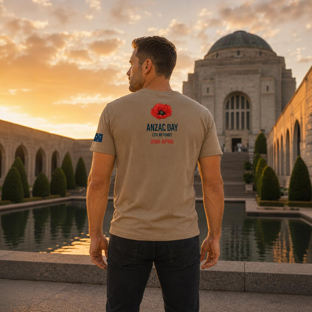 ANZAC Day Poppy Men's T-Shirt