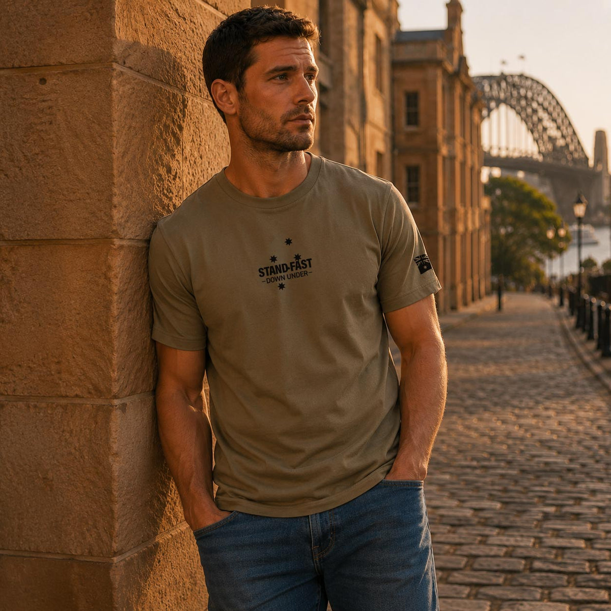 Stand Fast - Down Under Logo Men's T-Shirt