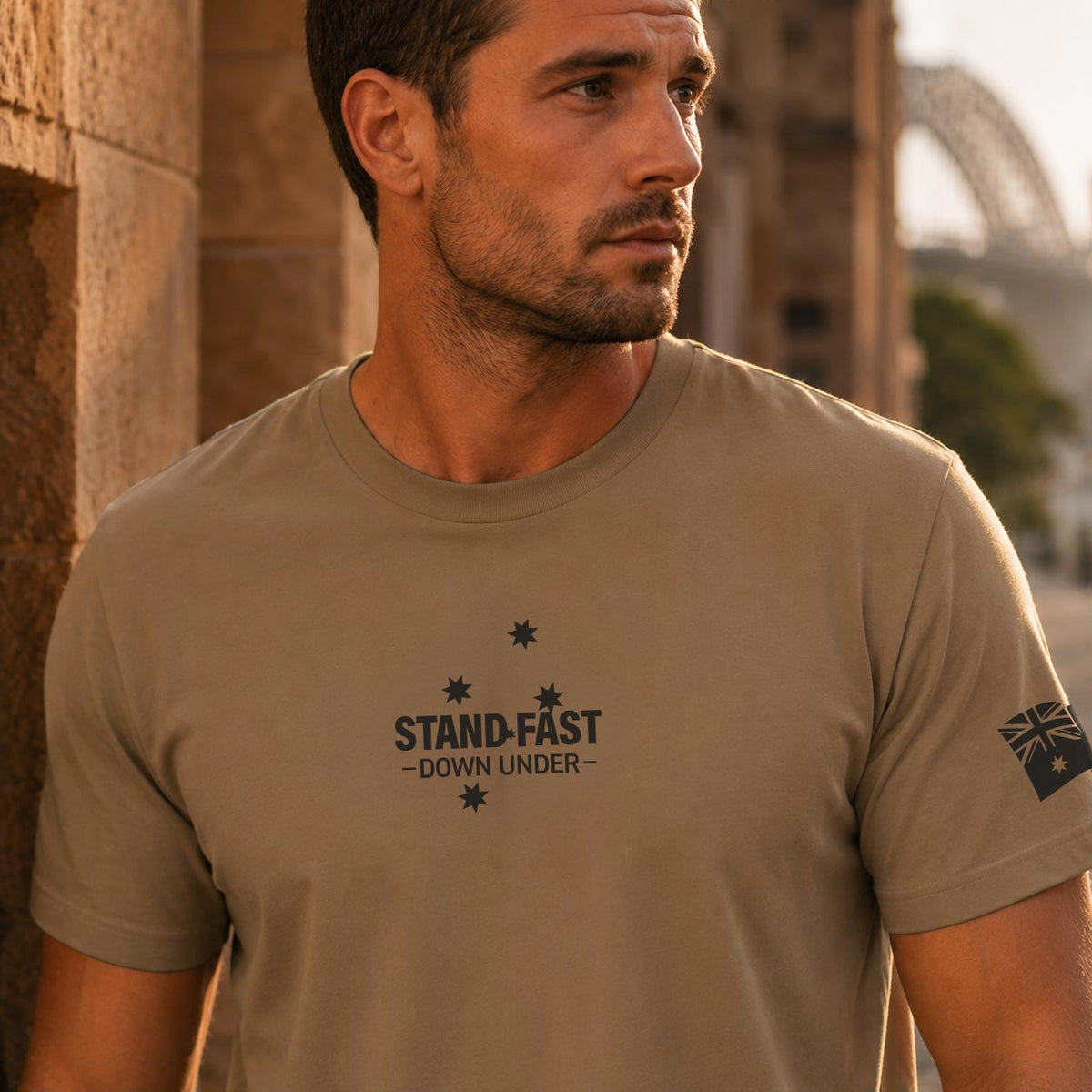 Stand Fast - Down Under Logo Men's T-Shirt