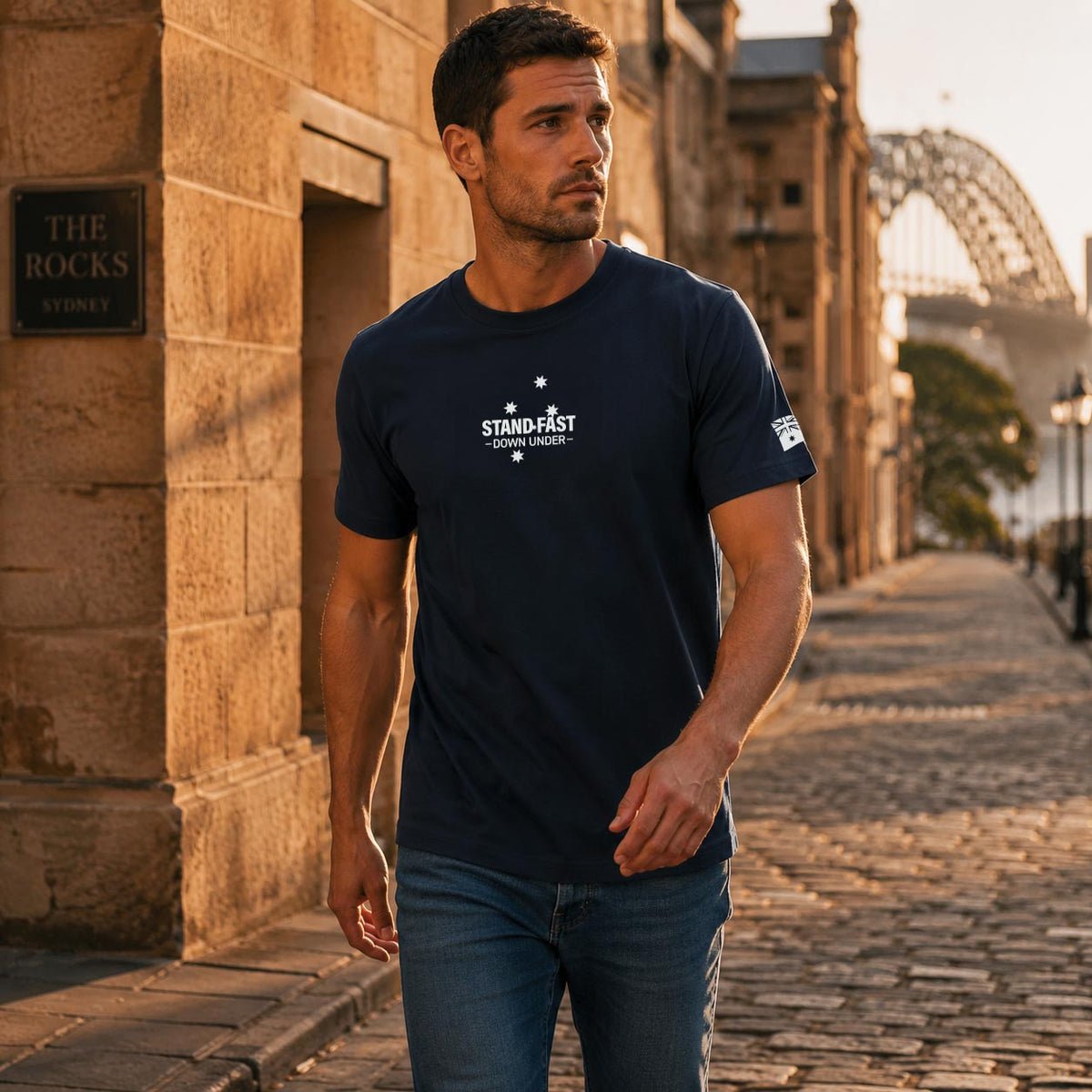 Stand Fast - Down Under Logo Men's T-Shirt