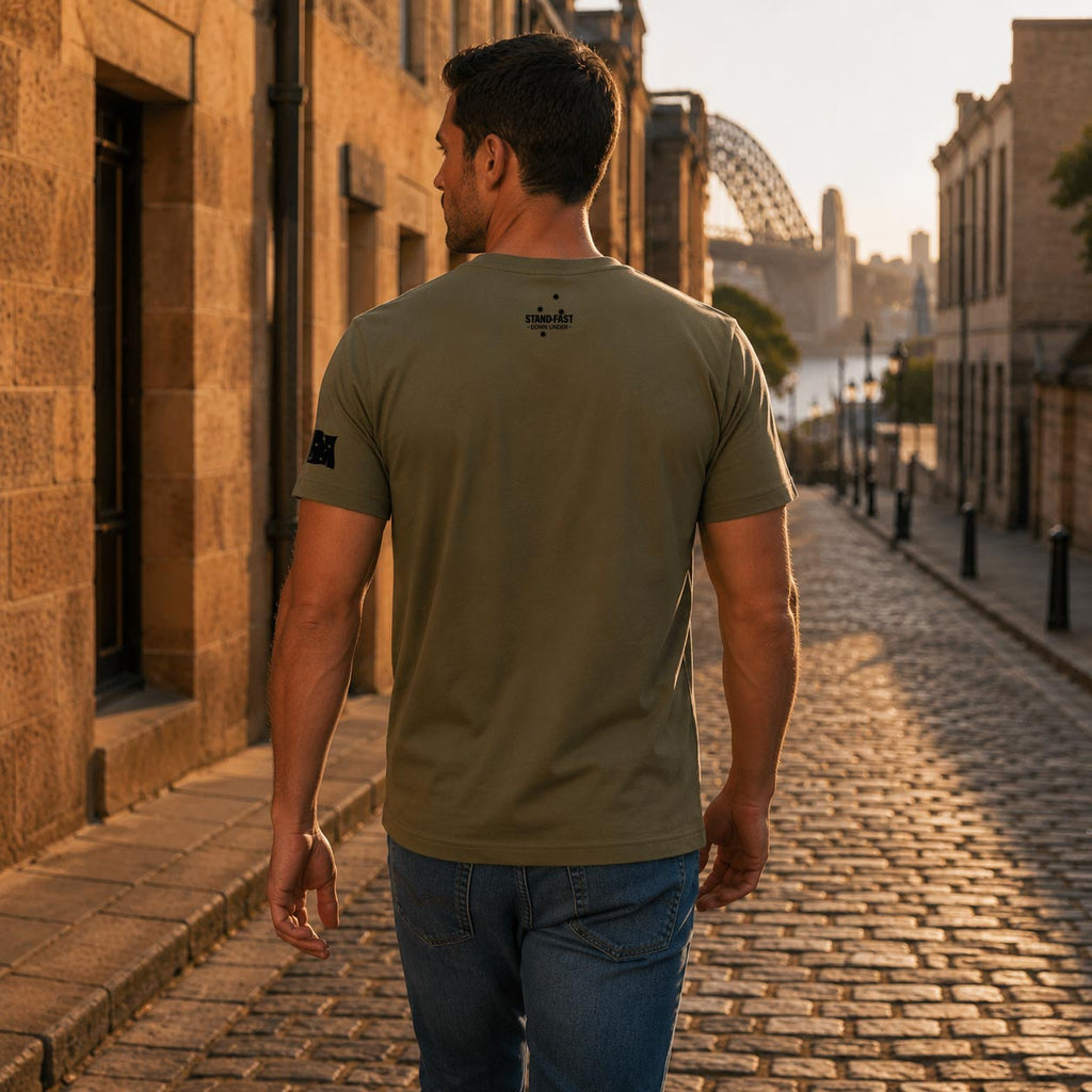 Stand Fast - Down Under Logo Men's T-Shirt