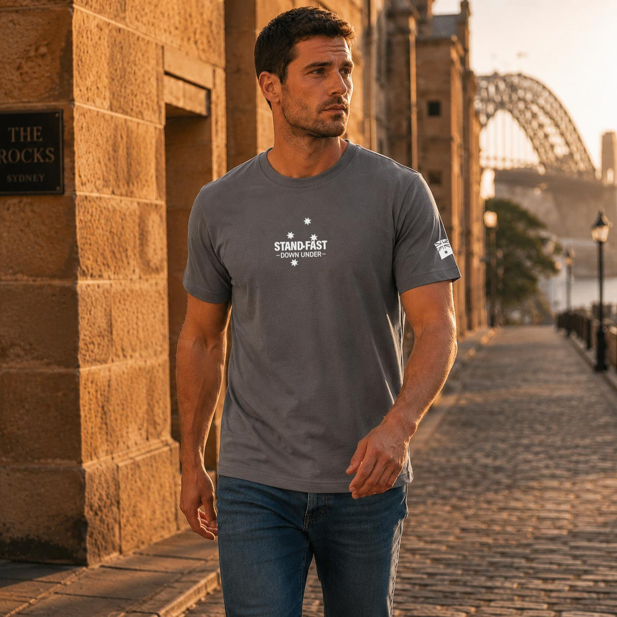 Stand Fast - Down Under Logo Men's T-Shirt